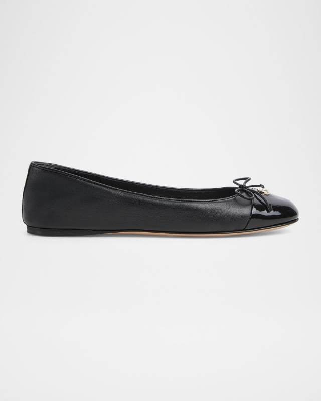 New Marmont GG Nappa Leather Ballerina Flats